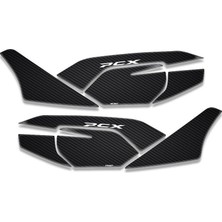 Tutgun Motor Pcx 125 2021 2024 Basamak Tabanı Tank Pad Ayak Yan Karbon