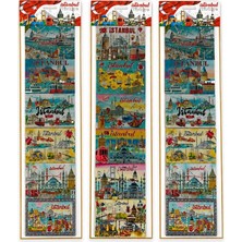 Ynt İthalat Istanbul Temalı Silikon Buzdolapı Süsü Magnet 6'lı Set ALK5809