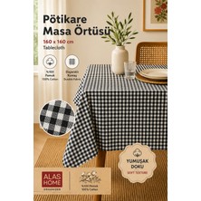 ALAS Gri Piknik Bahçe Balkon Masa Örtüsü 160 x 160