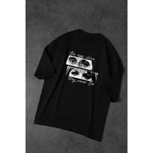 Dragon 'the Eyes Chico, They Never Lie' Tony Montana Baskılı Özel Tasarım Unisex T-Shirt