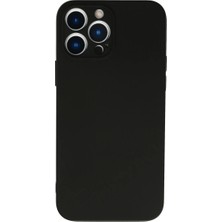 DS LLC Apple Iphone 13 Pro Max Kılıf Nano Içi Kadife Silikon - Siyah