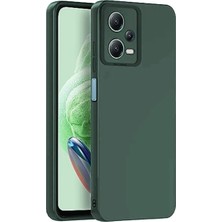 DS LLC Xiaomi Redmi Note 12 Pro 5g Kılıf Nano Içi Kadife Silikon - Koyu Yeşil