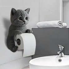 Ethab Ticaret Kedi Tasarımlı Tuvalet Kağıtlığı