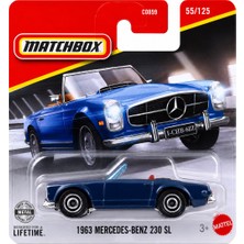 Hot Wheels Matchbox 1963 Mercedes-Benz 230 Sl Mavi Die-Cast Metal Koleksiyon Oyuncak Araba Mattel C0859 55/125