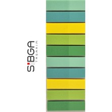 Sibga Tasarım Şeffaf Renkli Postit Post-It Post It. Kitap Ayracı Ayraç Postit Sticker Not Kağıdı 200 Yaprak