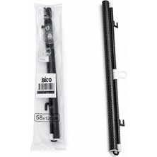 Marsilyan 58X125CM Oto-Araç - Ev - Ofis Cam Paneli Güneşlik Pvc Perde Makaralı Aç-Kapa Vantuzlu Montaj (4887)