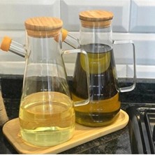 Empressco Borosilikat 2'li Bambu Yağlık Seti, 900 Ml, Şık ve Kullanışlı Tasarım