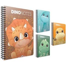Gıpta A4 80 Yaprak Kareli Dino Notes Spiralli Karton Kapak Defter 7182000