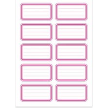 Keskin Color Keskin Okul Etiketi Tek Renk Pembe 3’lü  220896-99