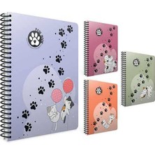 Gıpta A4 80 Yaprak Kareli Paw Spiralli Pp Kapak Defter 7072000