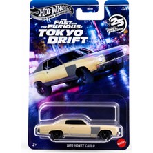 Hot Wheels Fast & Furious Tokyo Drift 1970 Monte Carlo Silver Series Krem Metal Oyuncak Araba HNR88 3/5