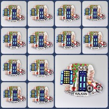 Mundy Turunç Polyester Kabartmalı Magnet 7 x 5,5 cm Dekoratif Hediyelik Buzdolabı Süsü (KOD:1487)