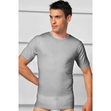 Nevamel® Erkek Pamuklu Kısa Kol Geniş Yaka Klasik Fanila T-Shirt