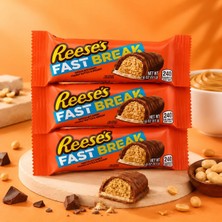 Reese's 's Fast Break Peanut Butter & Nougat - Nuga ve Fıstık Ezmeli Çikolata Barı (51G x 3 Adet Paket)