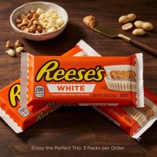 Reese's Reeses's White Peanut Butter Cups - Beyaz Çikolatalı Fıstık Ezmeli Cup (39G x 3 Adet Paket)