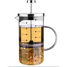 Empressco Cam French Press 700 Ml, Filtreli Kahve ve Bitki Çayı Demliği