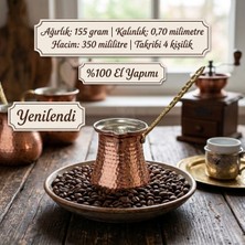 Empressco Bakır Cezve 4 Kişilik, Şık ve Dayanıklı, Hızlı Isı Dağılımı