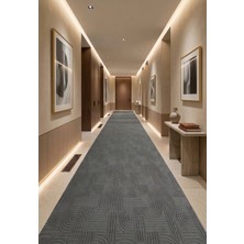 Cos.kim Kaymaz Tabanlı Halı Kesme Yolluk Salon Koridor Mutfak Yatak Odası Halısı 6017 Antrasit