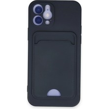 MiraLive Mey Ithalat®  iPhone 12 Kılıf Kelvin Kartvizitli Silikon - Lacivert