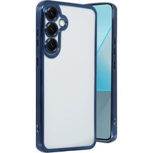 MiraLive Mey Ithalat®  Samsung Galaxy S25 Kılıf  Lensli Silikon - Lacivert