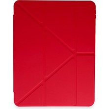 MiraLive Mey Ithalat®   Pad 6 Kılıf Kalemlikli Mars Tablet Kılıfı - Kırmızı