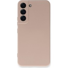 MiraLive Mey Ithalat®  Samsung Galaxy S22 Plus Kılıf Nano Içi Kadife Silikon - Pudra