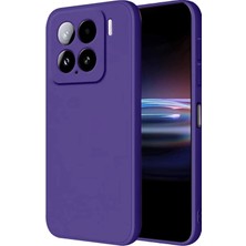 MiraLive Mey Ithalat®   Mi 15 Pro Kılıf Nano Içi Kadife Silikon - Mor