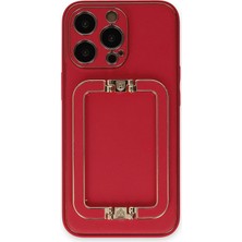MiraLive Mey Ithalat®  iPhone 13 Pro Max Kılıf Coco Elit Kapak - Kırmızı