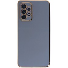 MiraLive Mey Ithalat®  Samsung Galaxy A52 Kılıf Volet Silikon - Mavi