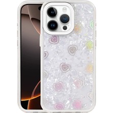 MiraLive Mey Ithalat®   iPhone 14 Pro Max Lumi Desenli Kapak - Beyaz