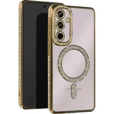MiraLive Mey Ithalat®  Samsung Galaxy A17 5g Joke Simli Magneticsafe Kılıf - Gold