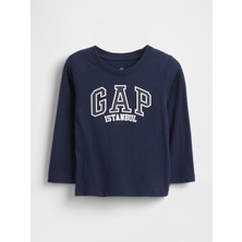 Gap Erkek Bebek Lacivert Gap Istanbul Logo T-Shirt