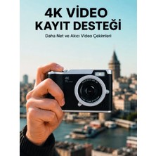 Marsilyan 48 Mp Dijital Kamera 4K Video Çekim Özellikli Kompakt Tasarım