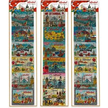 Marsilyan Istanbul Temalı Silikon Buzdolapı Süsü Magnet 6'lı Set ALK5809