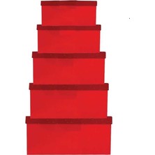  ekstrafix hediye kutusu 5 li kırmızı q hk-04