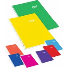  keskin color a4 120 yaprak çizgili plastik kapak spiralli cool defter 321651-99 (6 lı paket)