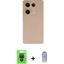 Marsilyan™- Redmi Note 13 Pro 4g Kılıf Ahenk Serisi - Siyah Joko Magic 5d Cam + Raze Metal Kamera Lens - Sh