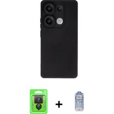 Marsilyan™- Redmi Note 13 Pro 4g Kılıf Ahenk Serisi - Siyah Joko Magic 5d Cam + Raze Metal Kamera Lens - Sh