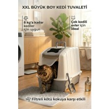 Kurtbay Şekil Xxl Mega Boy Kapalı Kedi Tuvaleti