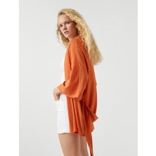Koton Kuşaklı Midi Boy Kimono
