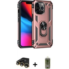 Marsilyan™- iPhone 14 Pro Kılıf Ahenk Klasik Koleksiyonu - Siyah Joko Magic 5d Hayalet Cam + Raze Metal Kamera Lens - Gd