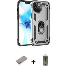 Marsilyan™- iPhone 12 Pro Max Kılıf Ahenk Klasik Koleksiyonu - Siyah Joko Magic 5d Hayalet Cam + Shine Kamera Lens Koruma Cam - Sabe