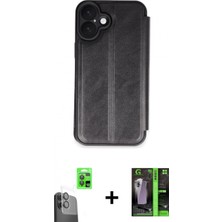 Marsilyan™- iPhone 16 Kılıf Zirve Yansıma Serisi - Şeffaf 360 Full Body Arka Koruyucu + Raze Metal Kamera Lens - Sh