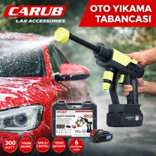 Universal Carub Oto Yıkama Tabanca 6 Mod Şarjlı 300W + Yedek Batarya + Çantalı