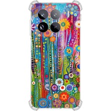 Printify Xiaomi MI15 Pro ile Uyumlu Düşlerin Dansı Serisi Folklorik Bahçe Tasarımlı Uv Baskılı Köşe Korumalı Antişok Kılıf