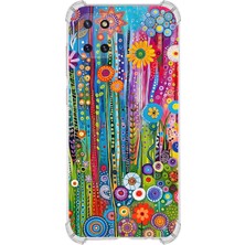 Printify Samsung Galaxy Note 10 Lite ile Uyumlu Düşlerin Dansı Serisi Folklorik Bahçe Tasarımlı Uv Baskılı Köşe Korumalı Antişok Kılıf