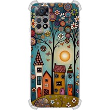 Printify Redmi Note 11 Pro ile Uyumlu Düşlerin Dansı Serisi Gece Senfonisi Tasarımlı Uv Baskılı Köşe Korumalı Antişok Kılıf