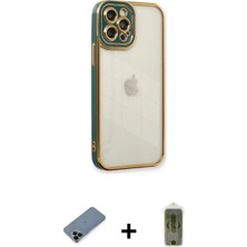 Marsilyan™- iPhone 12 Pro Max Kılıf Çekirdek Klasik Serisi - Siyah Joko Magic 5d Hayalet Cam + Shine Kamera Lens Koruma Cam - Sh