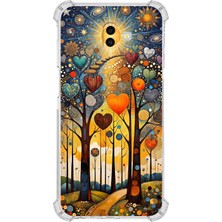 Printify Samsung Galaxy J6 Plus ile Uyumlu Düşlerin Dansı Serisi Yıldız Yolculuğu Tasarımlı Uv Baskılı Köşe Korumalı Antişok Kılıf