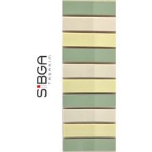 Sibga Tasarım Şeffaf Renkli Postit Post-It Post It. Kitap Ayracı Ayraç Postit Sticker Not Kağıdı 200 Yaprak